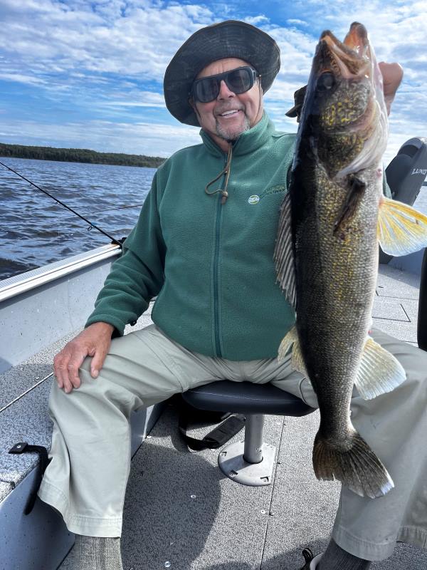 Man holding large walleye