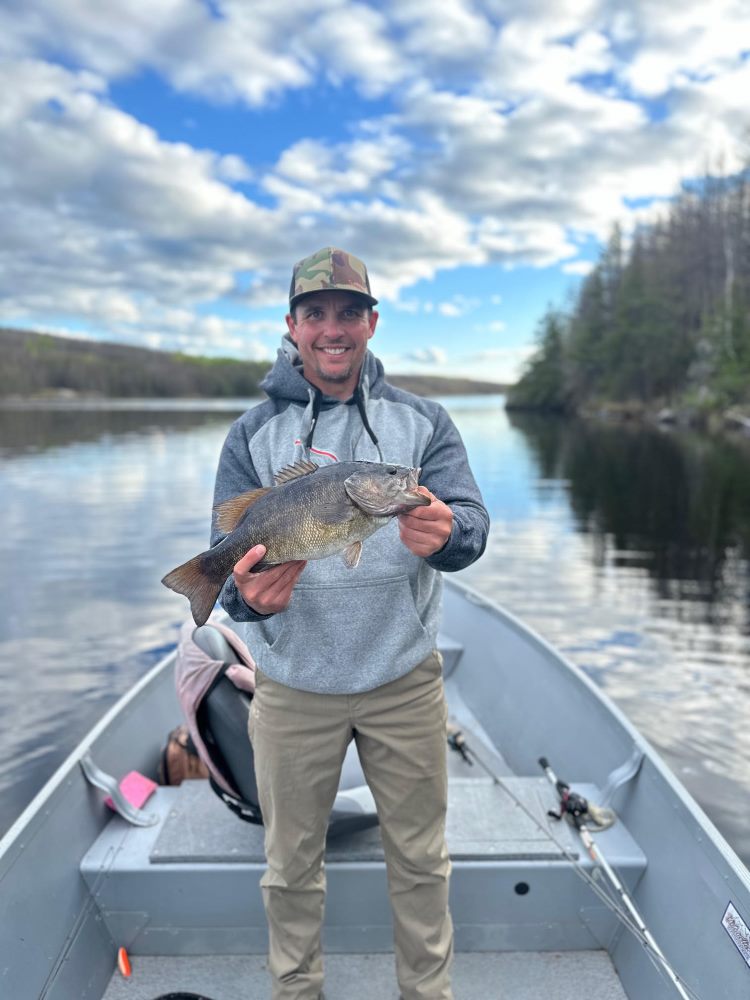 Smallmouth bass fishing at Rex Lake Outpost